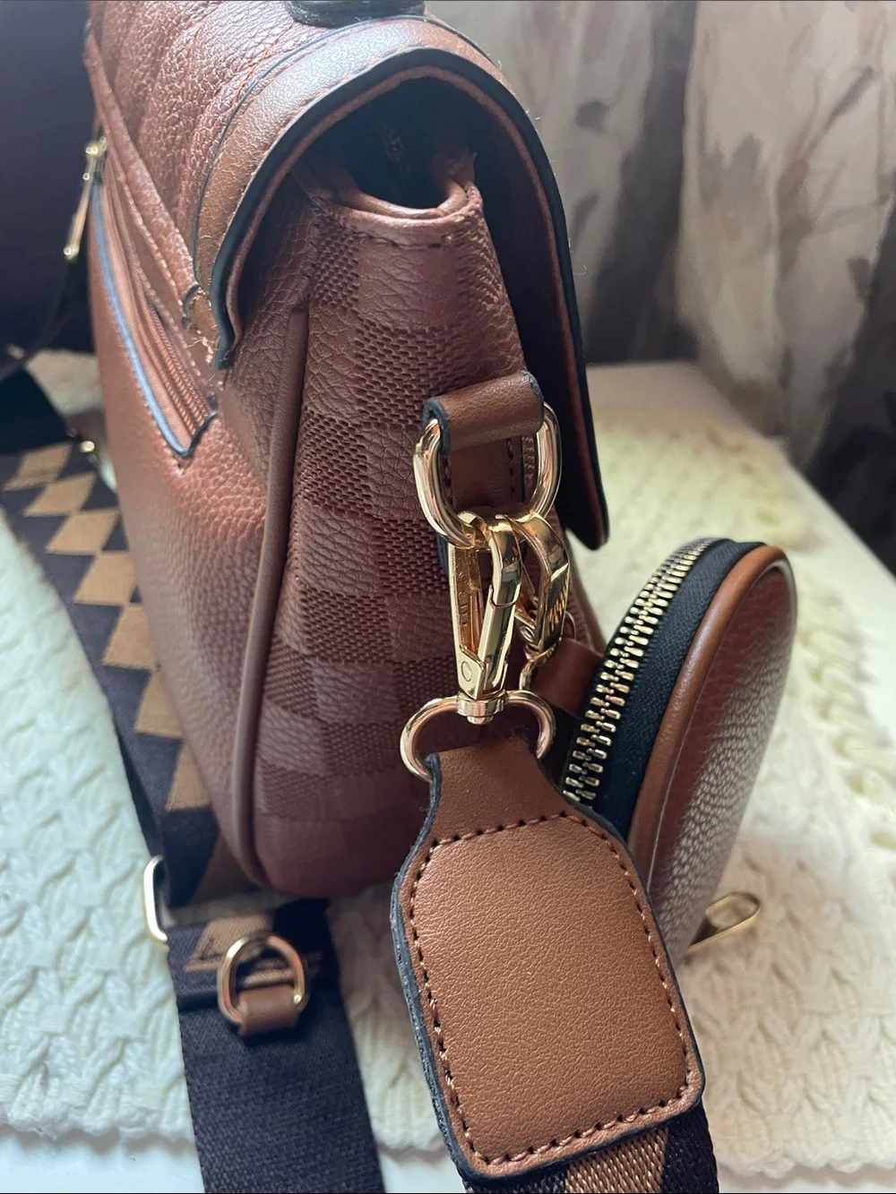 JOLENE COUTURE QUILTED SATCHEL